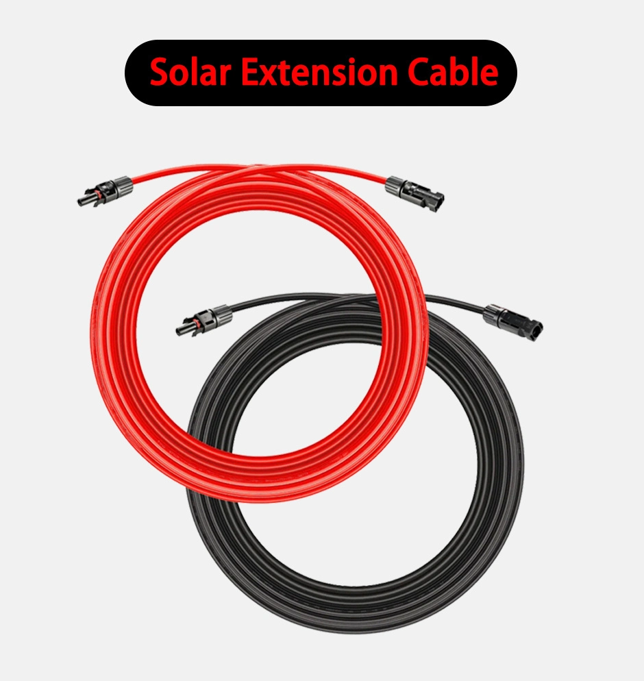 Mc 4 Solar Panel Extension PV Cable with Solar Connectors IP67 Waterproof, 4mm/6mm Solar Wire for Solar Panels, Photovoltaic, Solar Power Systems