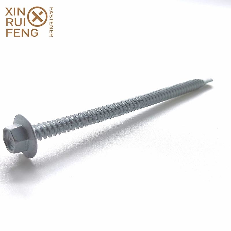 C1022A Carbon Steel Ruspert Coating Self Drilling Screw Hex Head with Large Flange Quality Screws