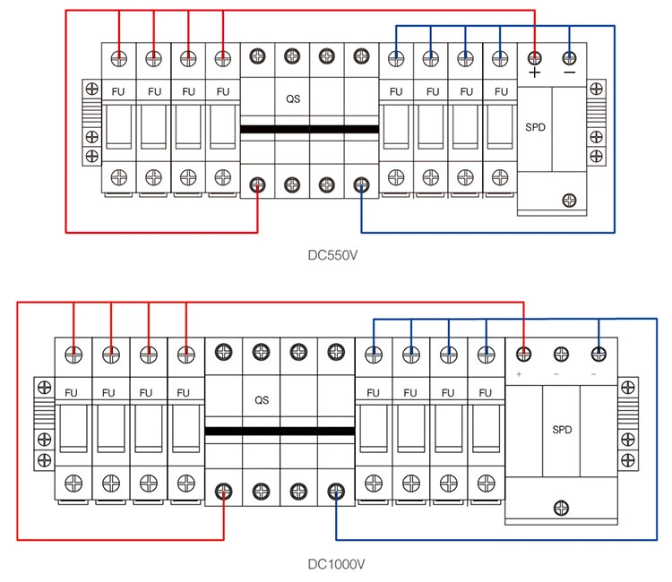 4 Strings Solar Array Junction Box 16 Input IP67 Solar PV String DC Combiner Panel Box 4/1