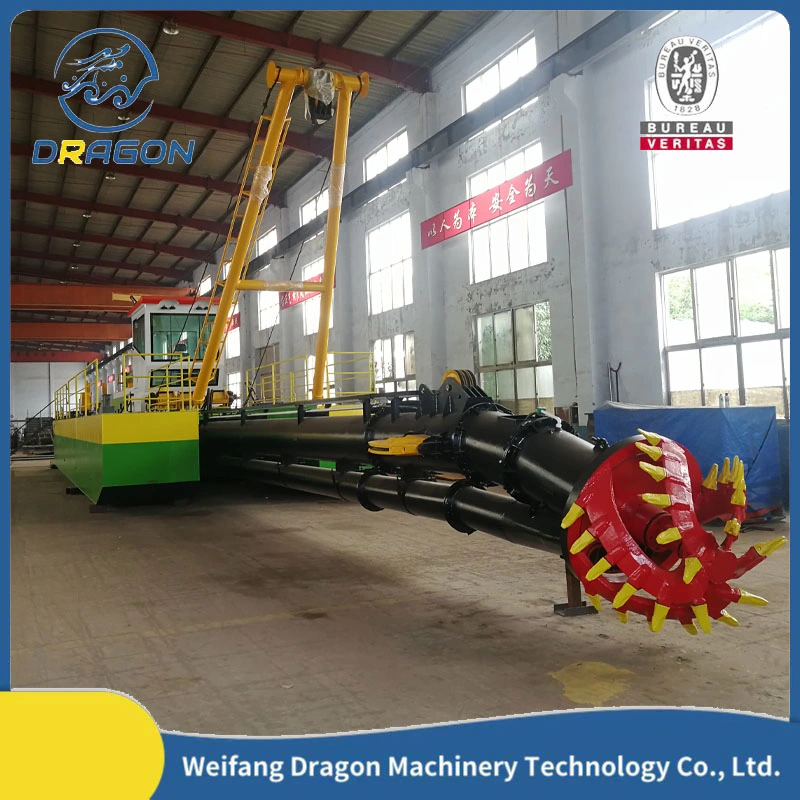 Hydraulic Anchor Rod Cummins Diesel Engine 12 Inch Mud/Cutter Suction Sand Dredger for River /Lake /Sea /Reservoir Dredging Project Durable