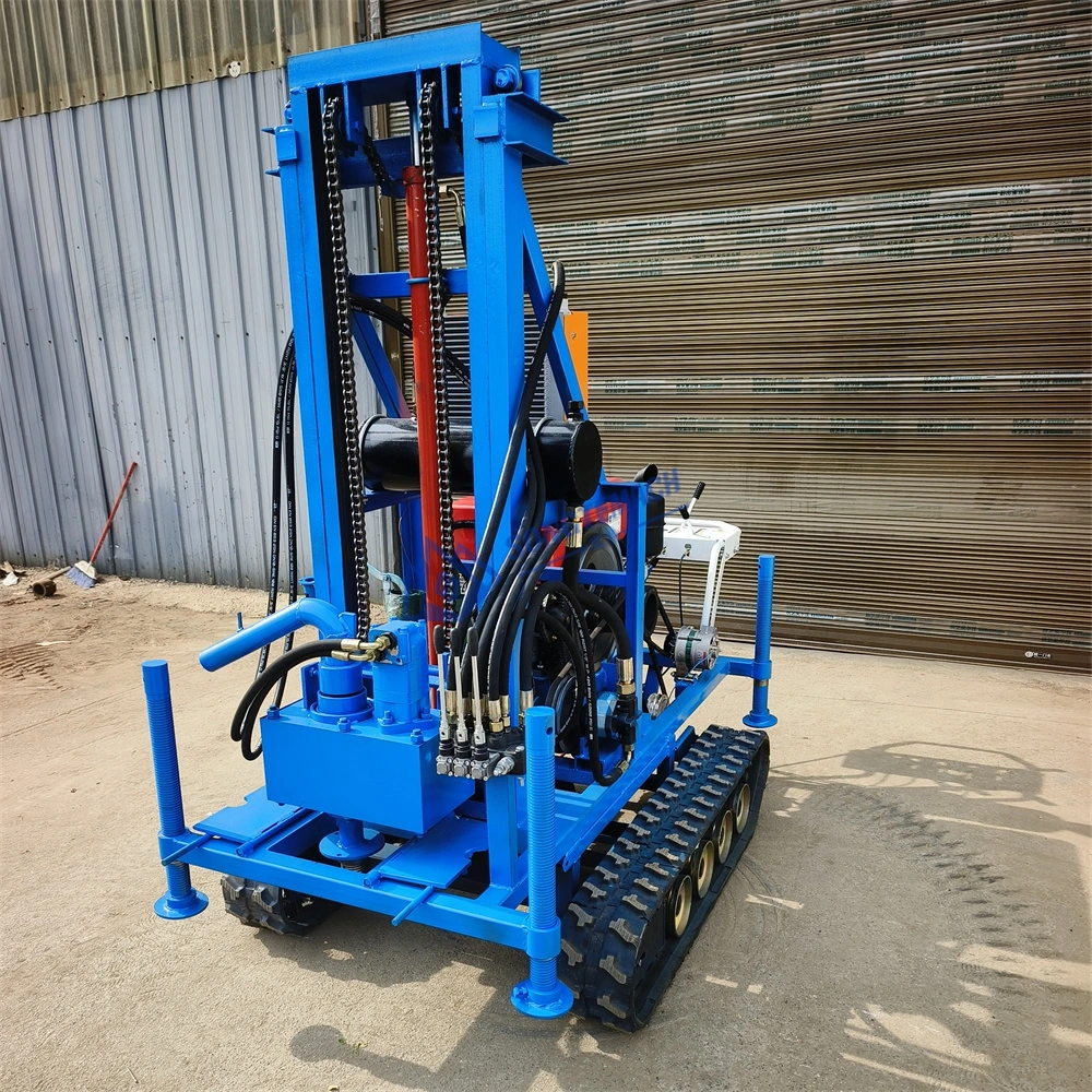 Sw-150W Crawler Mounted Water Well Drilling Rig Small Crawler Drill Indoor Water Well Borehole Machine Small Volume Light Weight