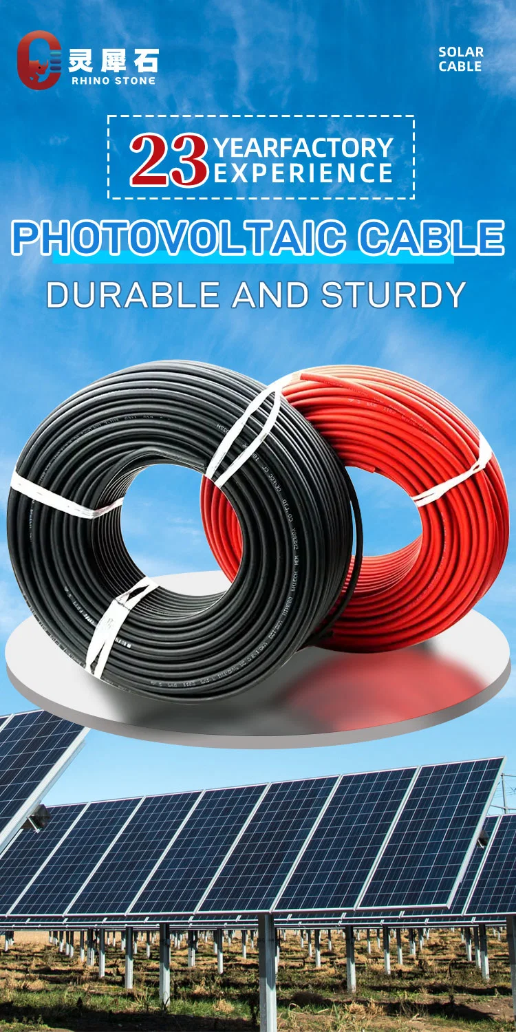 TUV Approved 4mm Photovoltaic Solar Cable DC Solar Cable