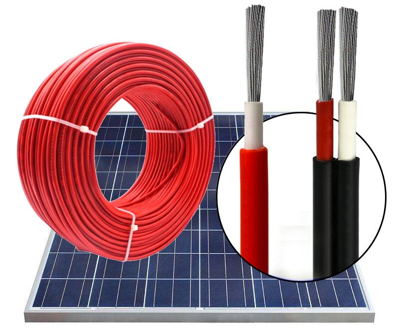 PV1-F 2 8 10 12 14 AWG 10mm2 7AWG 10AWG 12AWG 14AWG UV Resistance Solar Extension Wire 6mm PV Panel Cable