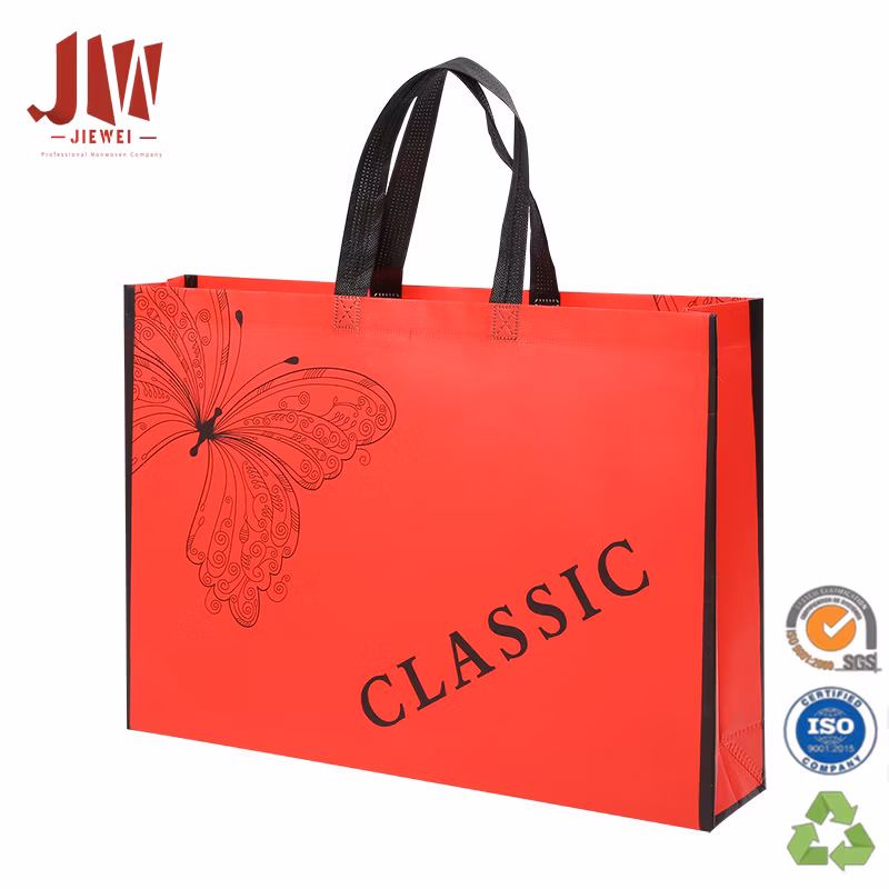 New Designed Laminated 100% PP Nonwoven Fabric Shopping Bag Reusabel Shopping Bag