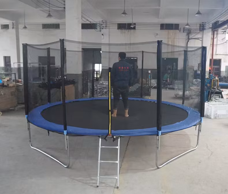 Wholesale Child Trampolines for Adults with Enclosures Round 12FT Trampoline Outdoor with Safety Net