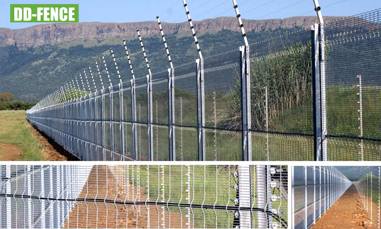 Small Hole Safety Garden Fence Anti Climb Security Fencing for Border Farm Factory Highway Railway Station
