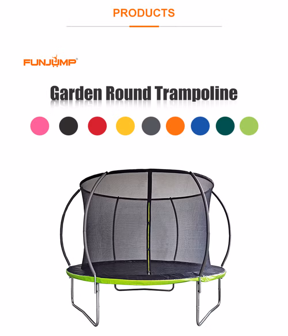 Funjump Garden Cheap 8FT Jumping Bed Outdoor Trampoline for Kids with Enclosure