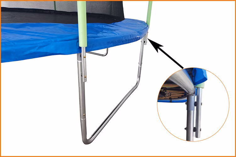 Funjump 10FT Outdoor Professional Round Garden Jumping Elastic Trampoline with Safety Enclosure