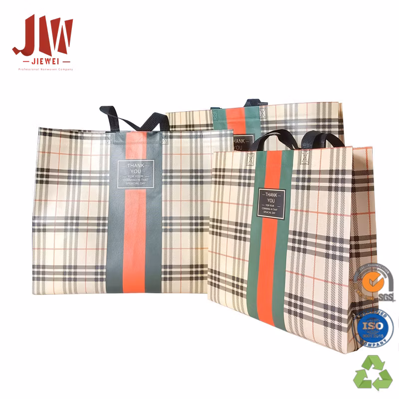 New Designed Laminated 100% PP Nonwoven Fabric Shopping Bag Reusabel Shopping Bag