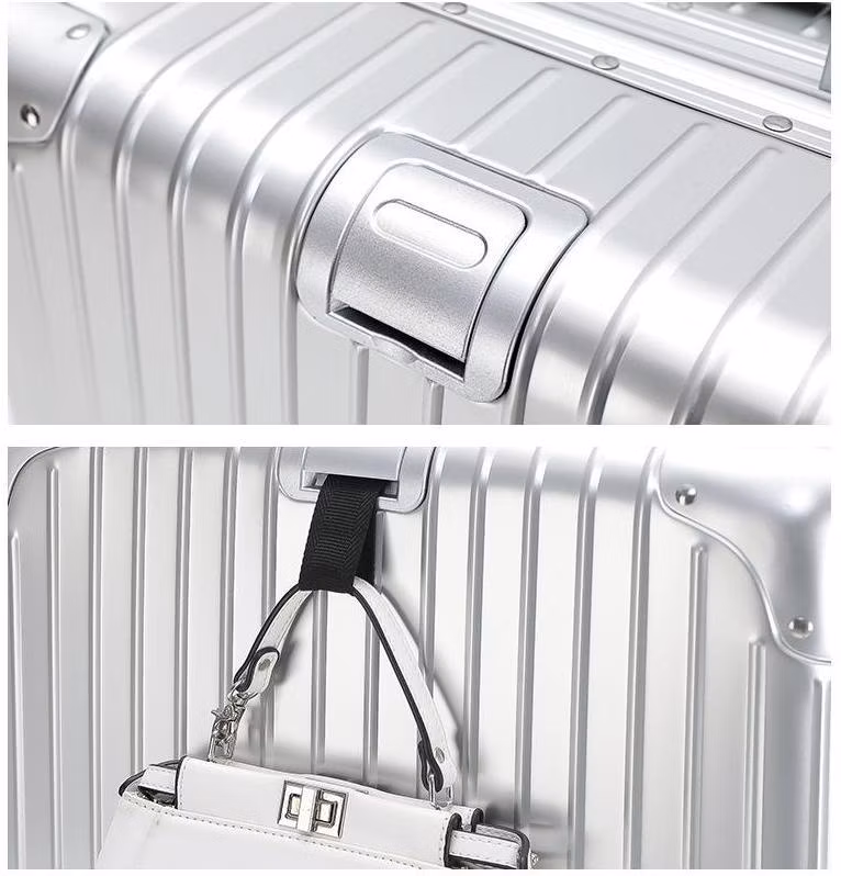 Full-Durable Large-Capacity Aluminum Travel Luggage Set Tsa Lock Outdoor Trolley Case with Suitcase Target Audience Travelers