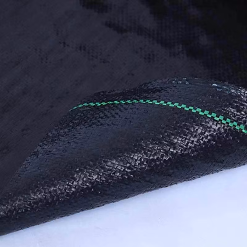 Agricultural Black PP Weed Control Pad Breathable Grass Proof Cloth