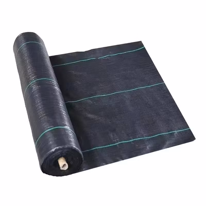 Agricultural Black PP Weed Control Pad Breathable Grass Proof Cloth