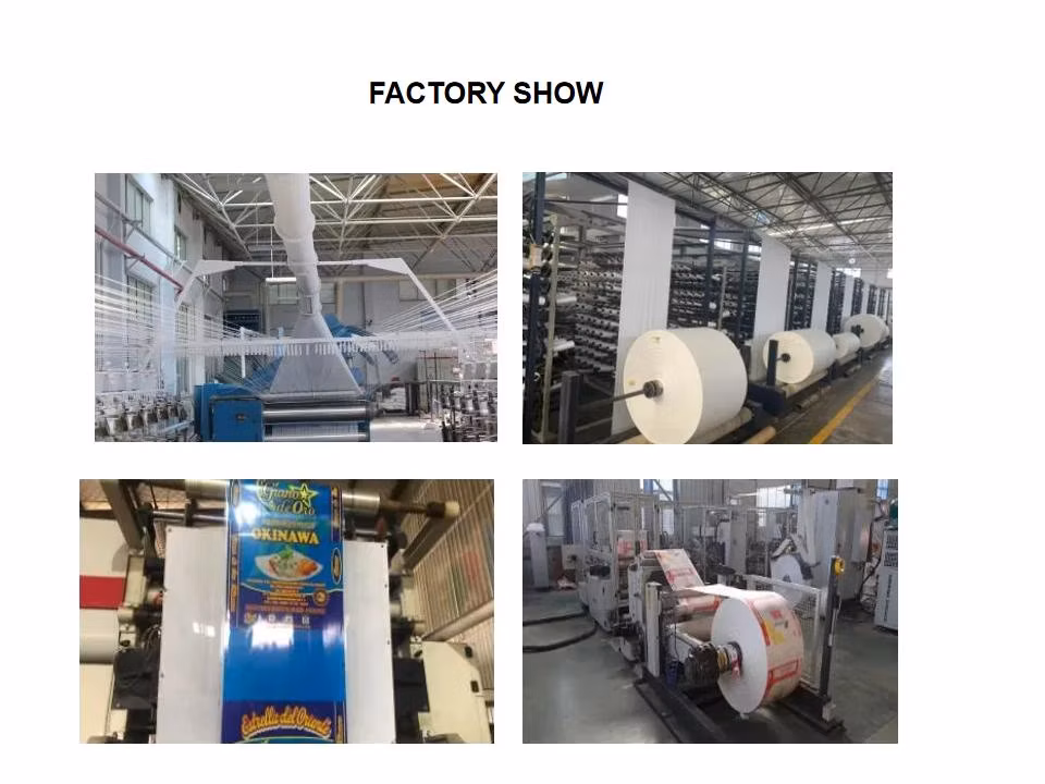 Custom Design Empty 50kg Plastic PP Woven Bag 50 Kg Polypropylene Sack BOPP Laminated Rice Packing Bag