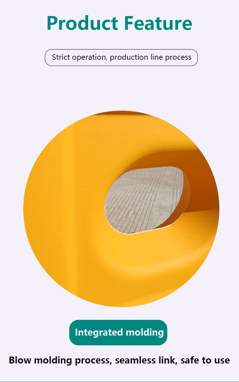 Road Safety Rotational Moulding Red Reflective Warning Durable PE Water Filled Traffic Barrier