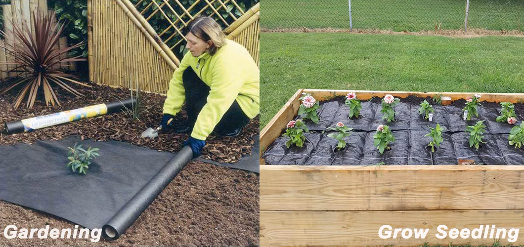 Needling Anti-Weed Mat PP Woven 120GSM Heavy Duty Ground Cover Mulch Fabric for Cold Place Canada