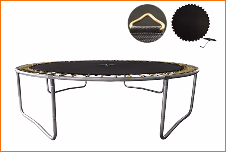 Funjump 10FT Trampoline Outdoor Bungee Trampoline with Protective Enclosure