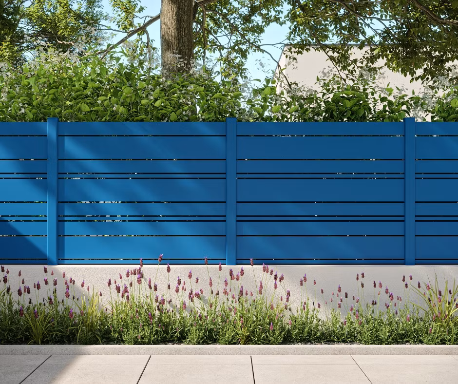 Garden Black Powder Coated European Type Aluminum Vertical Blade Fencing