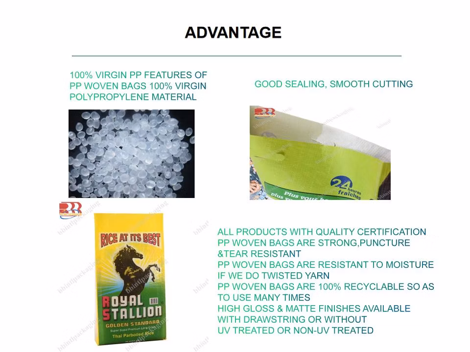 15kg 25kg Laminated Sack Bag PP Woven Packing PP Woven Block Bottom Bag BOPP Bags for Fertilizer Empty Fertilizer Bags