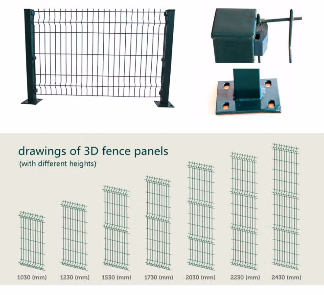 3D Welded Curved Panel Fence / 6X6 Concrete Reinforcing Welded Wire Mesh 3D Fence / 3D Welded Wire Mesh Fence