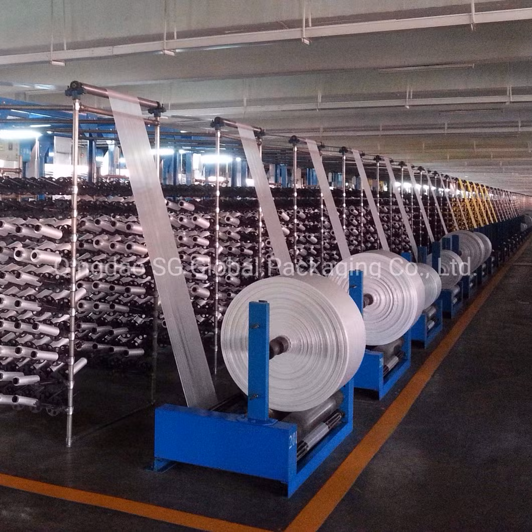GRS SGS Certified China Factory Wholesale 69GSM Polypropylene Laminated White Raffia Roll Tubular PP Woven Fabric
