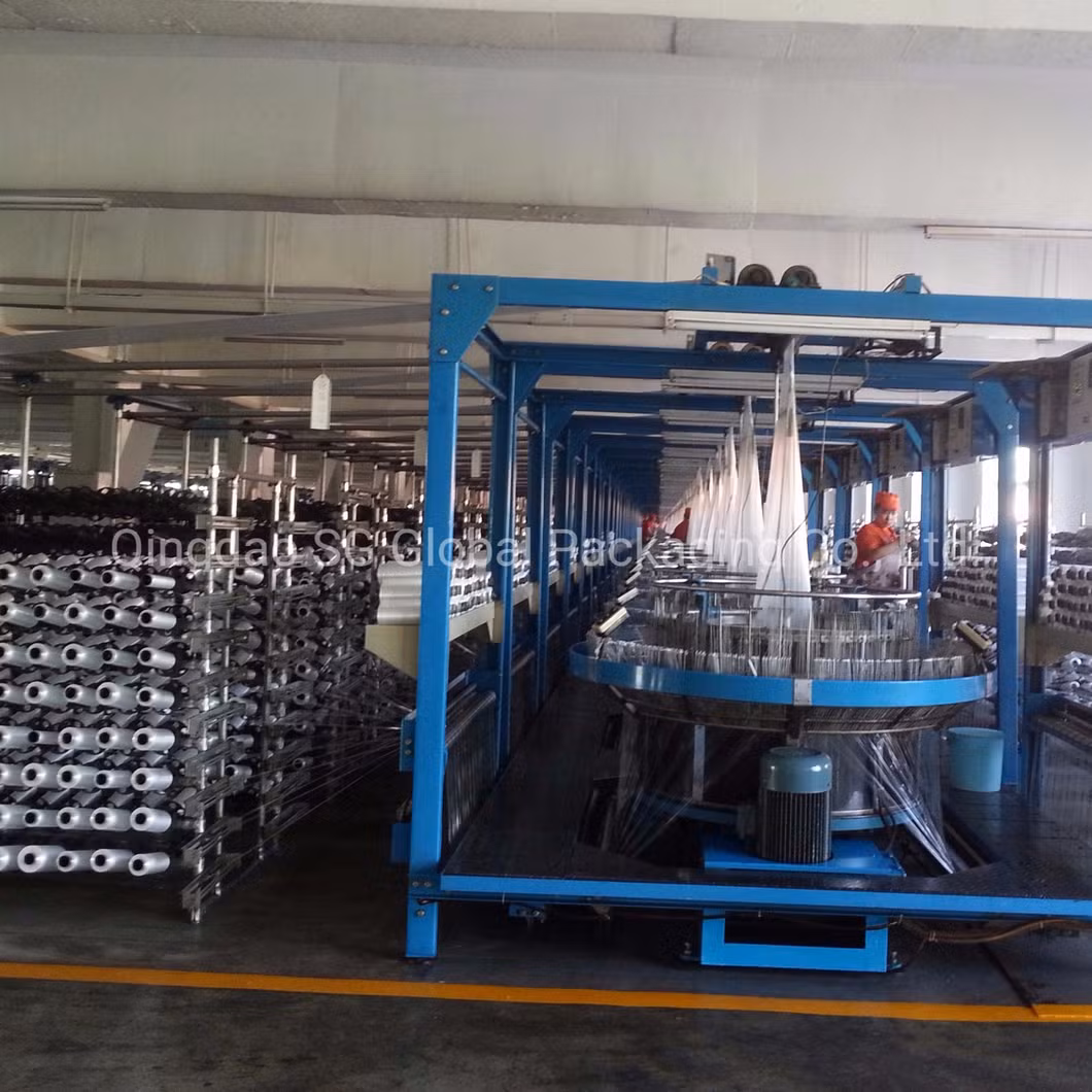 GRS SGS Certified China Factory Wholesale 69GSM Polypropylene Laminated White Raffia Roll Tubular PP Woven Fabric