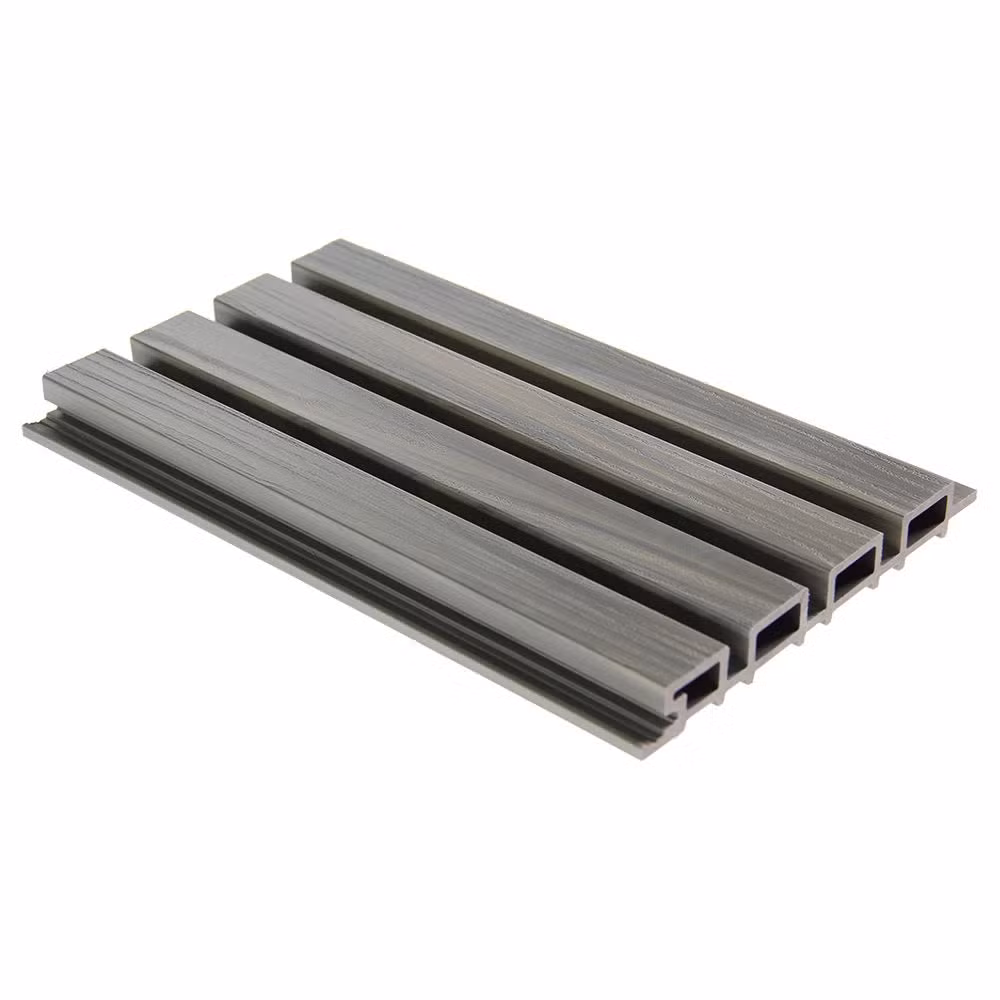 Reasonable Price Fluted Lambrin Decorative Panel Pared WPC 3D Fence Panel Outdoor WPC Wall Cladding