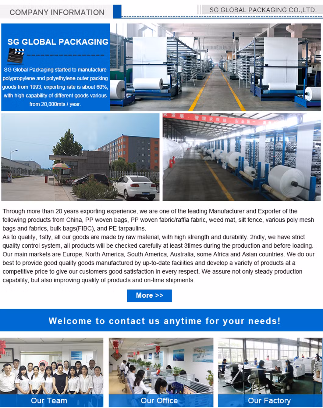 GRS SGS Certified China Factory Wholesale 69GSM Polypropylene Laminated White Raffia Roll Tubular PP Woven Fabric