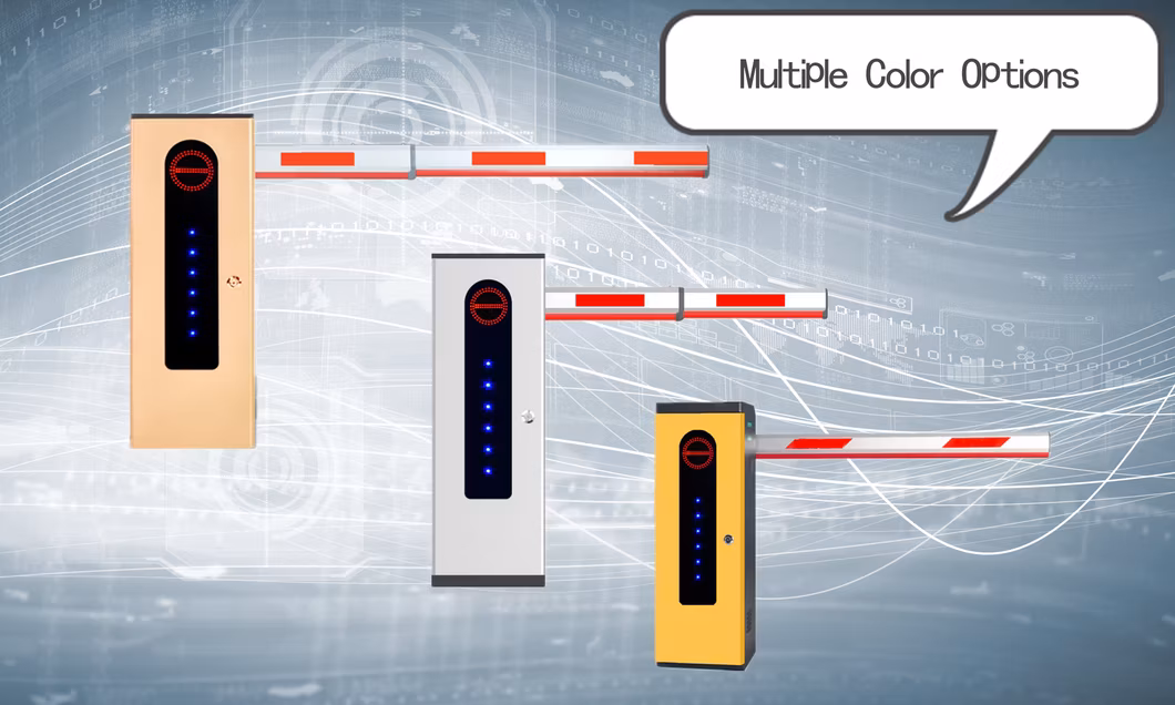 Traffic Fence Barrier Gate Safety Barrier with Traffic Sign Warning Light Traffic Barrier Gate