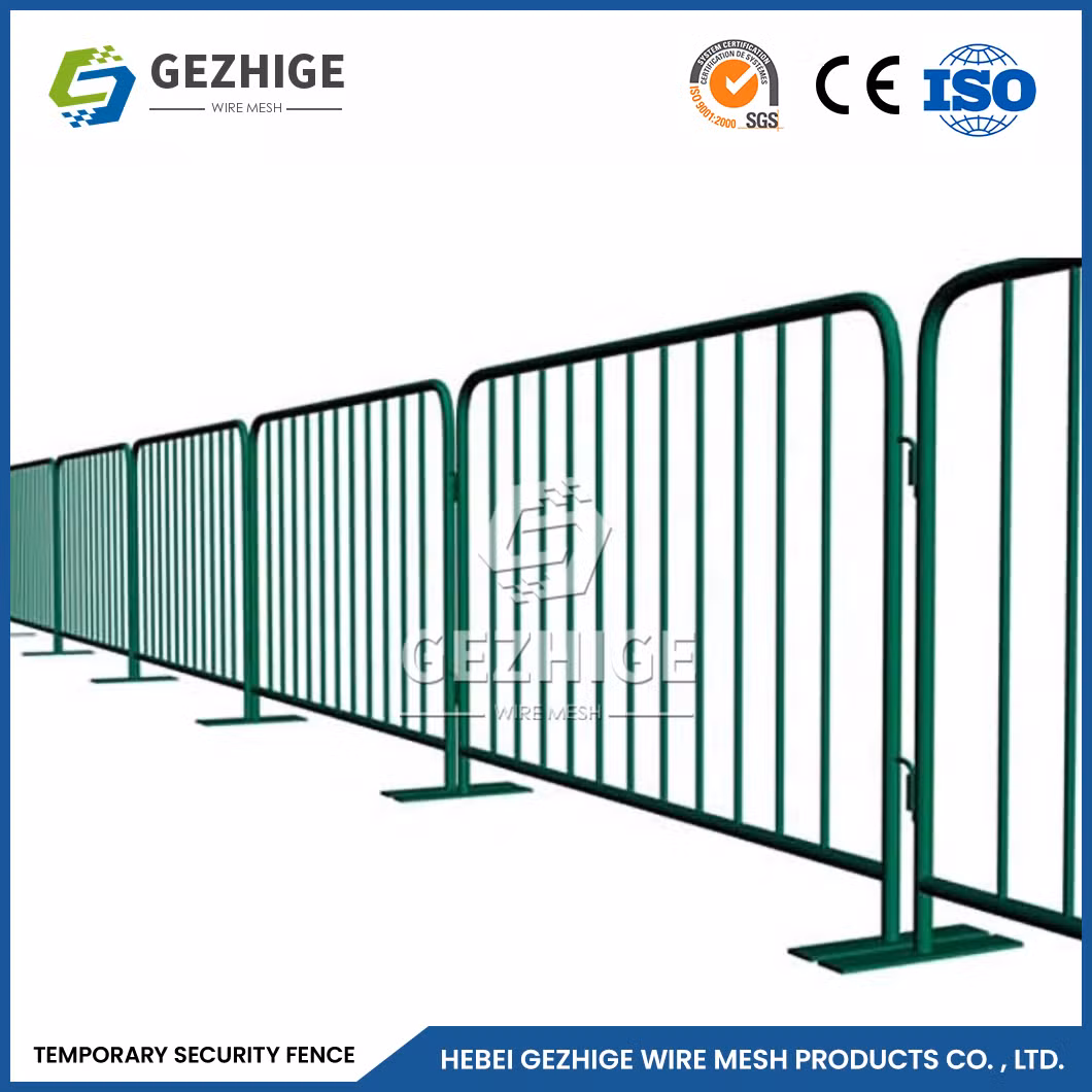 Gezhige Temporary Barricade Fence Canada 50 X 100 mm 75 X 150 mm Mesh Privacy Portable Fence China Suppliers Temporary Pool Fence for Sale