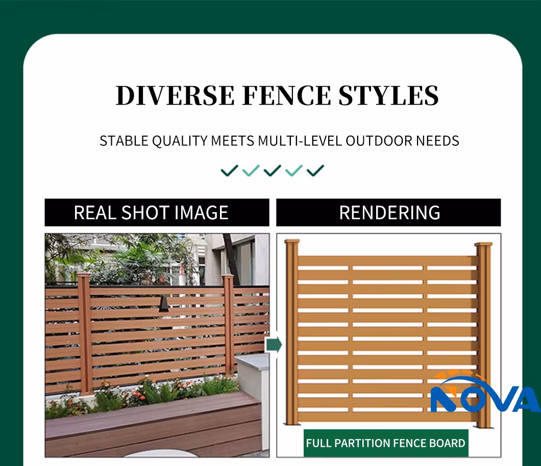 Decorative Yard Aluminium Panel Fence Metal Customized Durable Garden Privacy Fencing