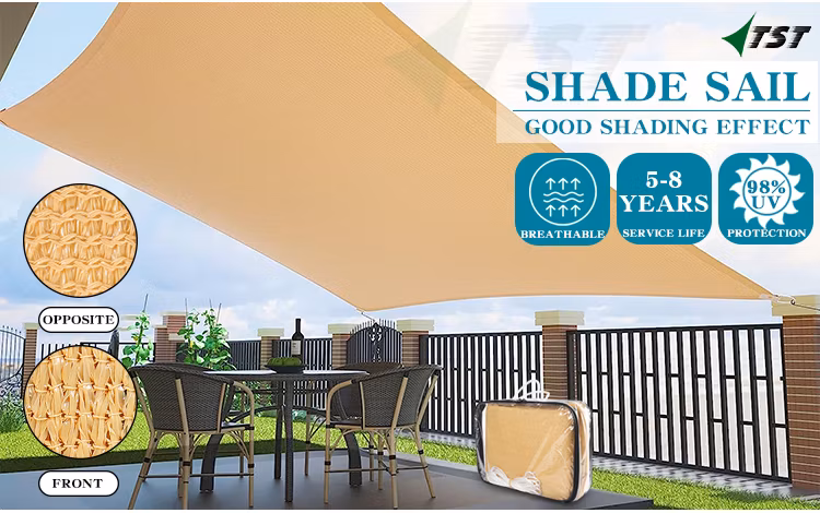 Rectangle Sun Shade Sail Canopy UV Block Awning for Outdoor Patio Garden Backyard