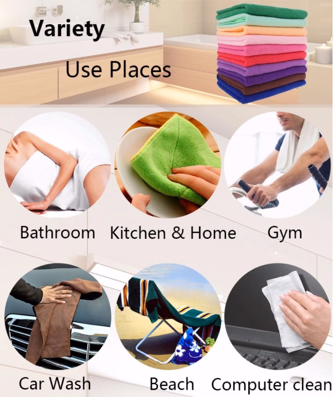 Car Cleaning Cloths Absorbent Fast Drying Microfiber Cleaning Cloth Car Wash
