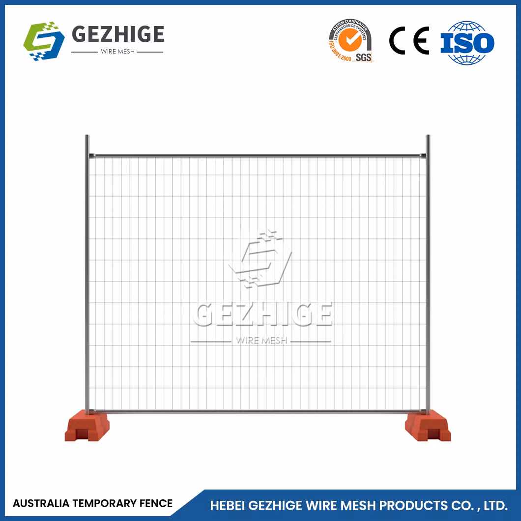 Gezhige Temporary Barricade Fence Canada 50 X 100 mm 75 X 150 mm Mesh Privacy Portable Fence China Suppliers Temporary Pool Fence for Sale