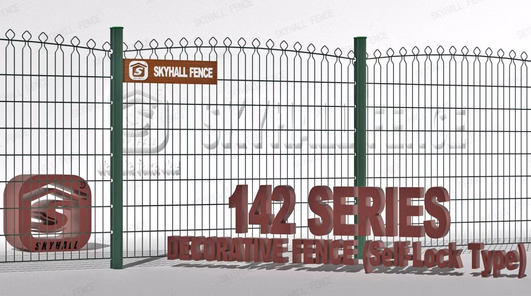 Self-Lock Turkish Type Pyramid Fence Top Design Welded Decorative Fence for Garden