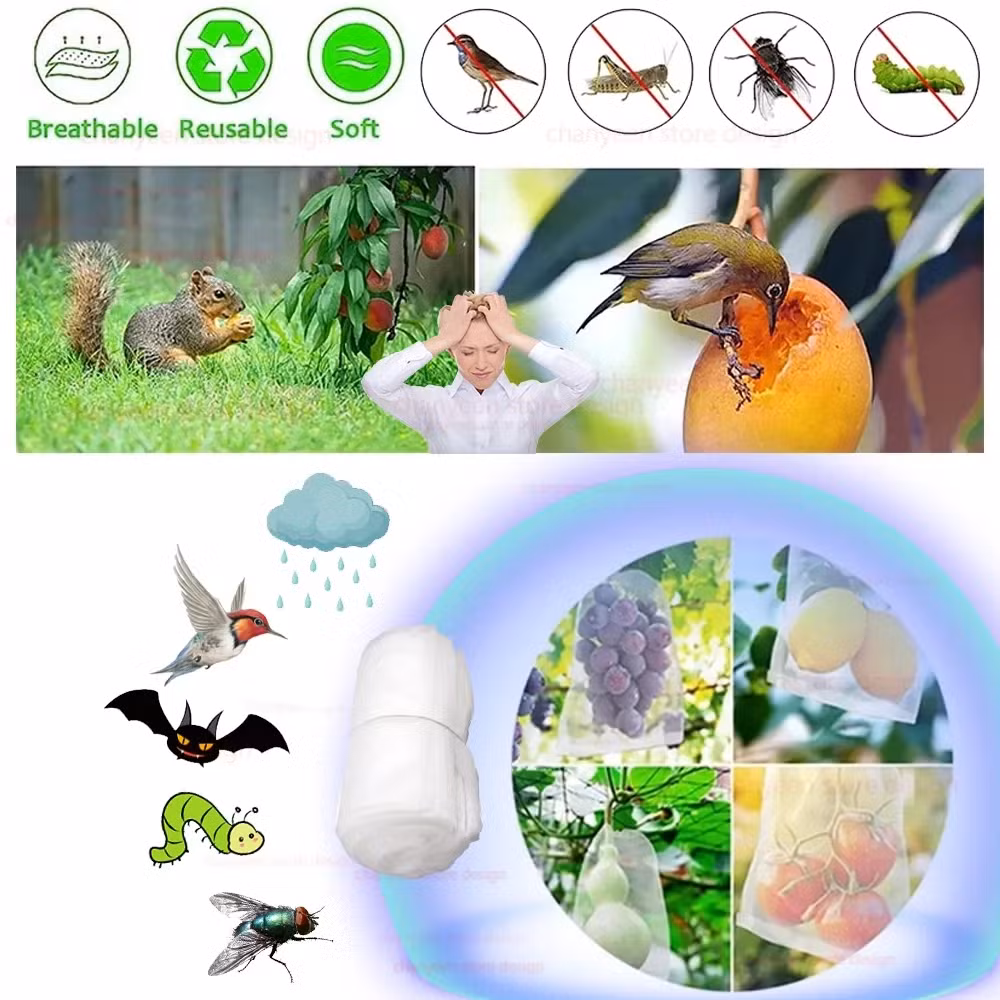 Plant Grow Bags Fruit Protection Bag Non-Woven Fabric for Grapes Vegetable Apples Pouch Mesh Bag Garden Accessories Tools
