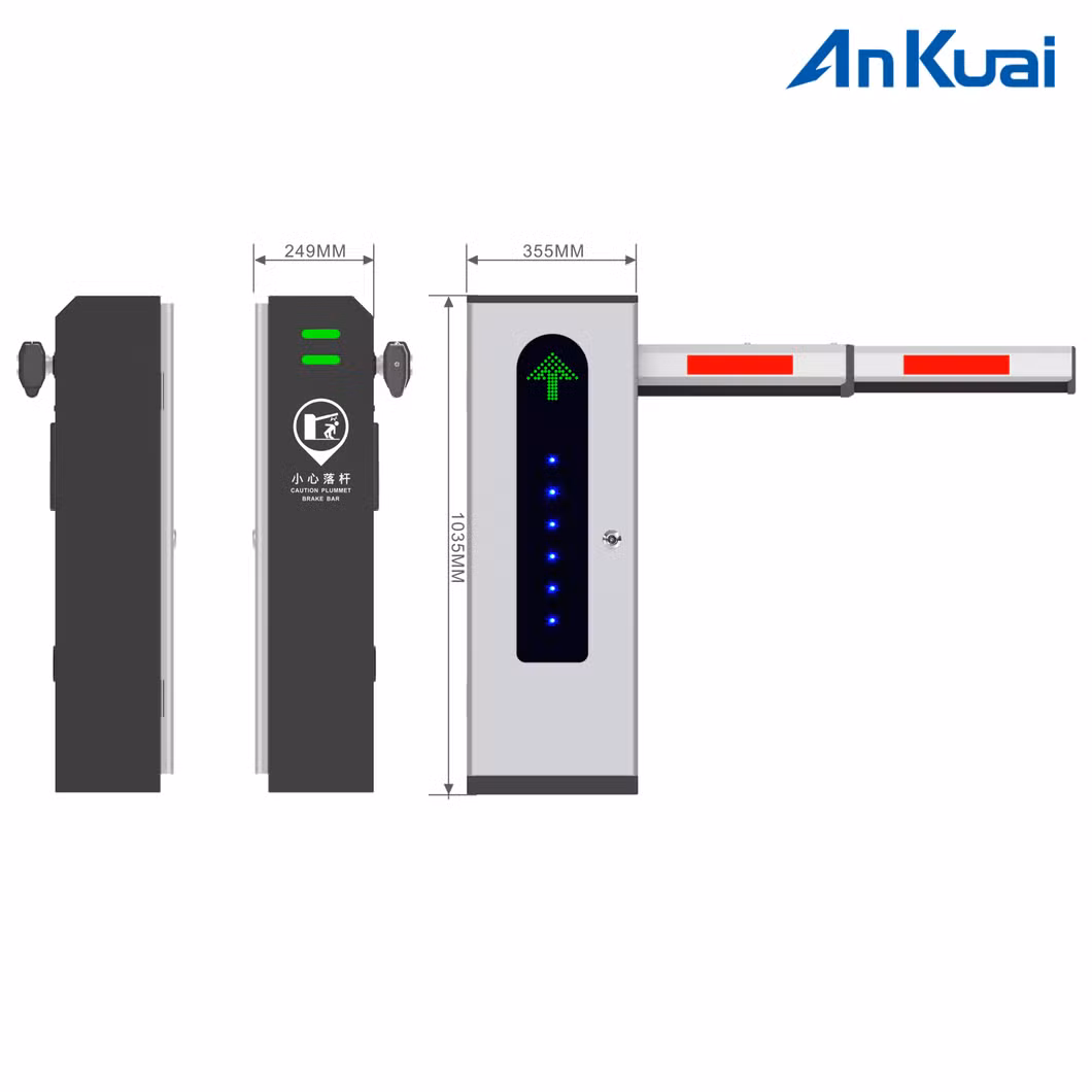 Traffic Fence Barrier Gate Safety Barrier with Traffic Sign Warning Light Traffic Barrier Gate