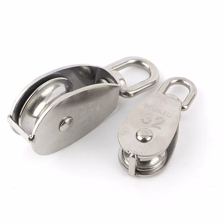 Heavy Duty Free Design Factory Price M25 Carbon Steel Rope Pulley Hanging Pulley Block
