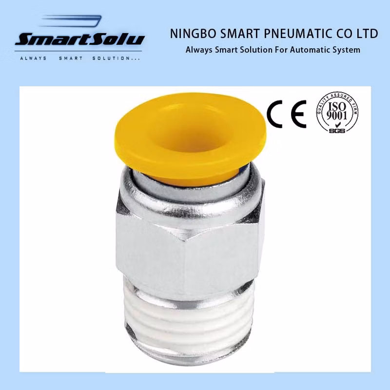 Brass Stainless Steel Material SAE Standard DOT Air Hose Push in One Touch Quick Connector Pipe Joint Pneumatic Air Hose Fittings