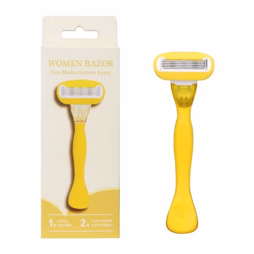 D337L Disposable Triple Blade Razor with Pivoting Head Shaving Tool for Men