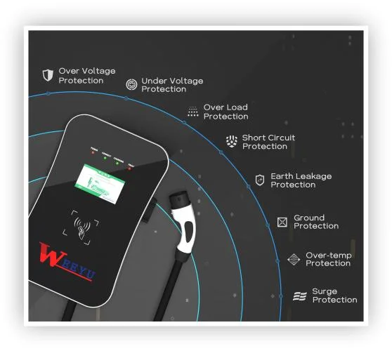 3 Phase 22kw 32A Charger Station with Electric Car Charging Cable Wallbox EV Charger with Load Balance