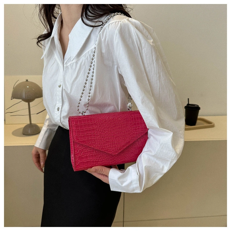 Fashion Designer Ladies Handbags Crocodile Patterns Lady Shoulder Crossbody Bags Woman Chain Clutch Bag