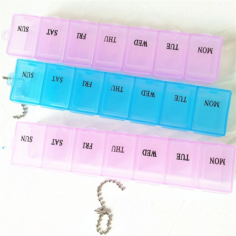 7 Compartment Pill Box Weekly Pill Organizer