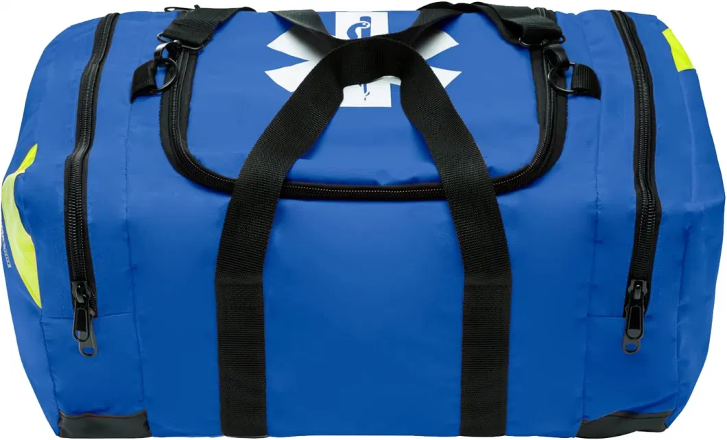 Empty Blue Trauma First Aid Medical Bag First Responder Carrier for EMT, Paramedics, Emergency and Medical Supplies Kit Bag