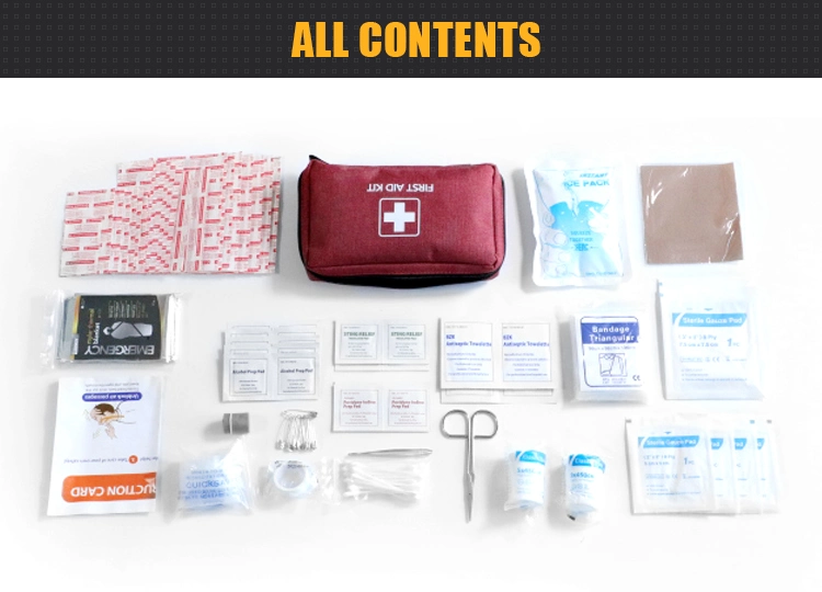 on Sale CE Certificate Medical Portable Outdoor Emergency Bag First Aid Kit for Football Travel Hiking