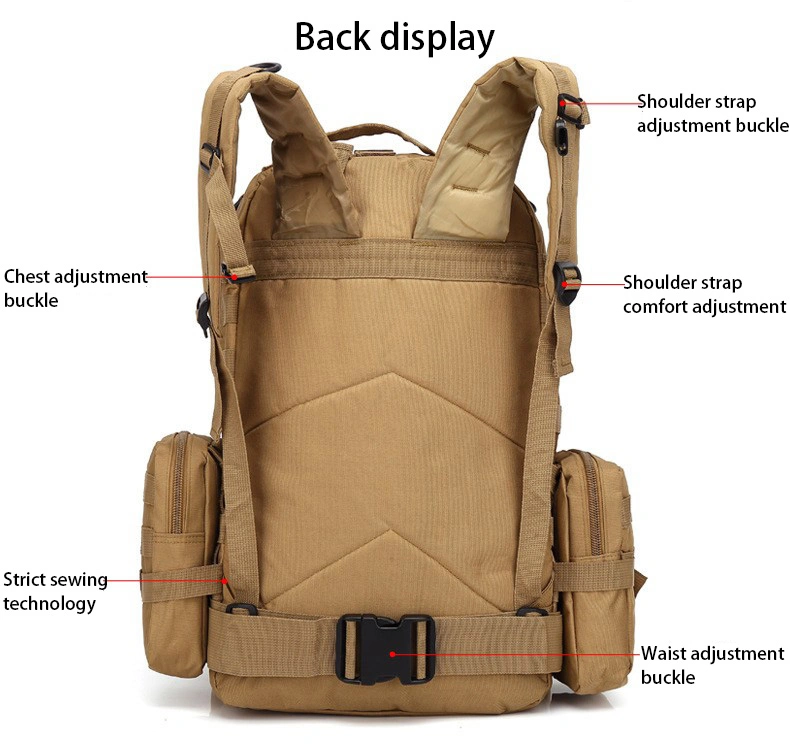 55L Hiking Travelling Camping Climbing Trekking Tactical Backpack