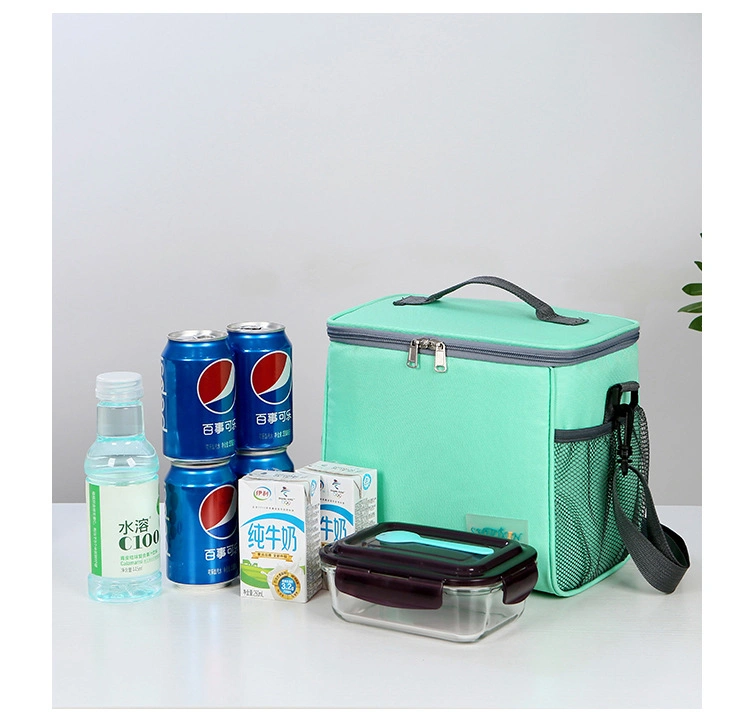 High Quality Portable Wholesale Insulated Dual Compartment Lunch Cooler Bag