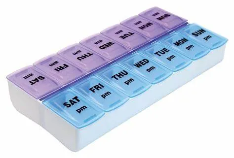 Eco Friendly Storage Transperent Medicine Box Pill Organizer 7 Day