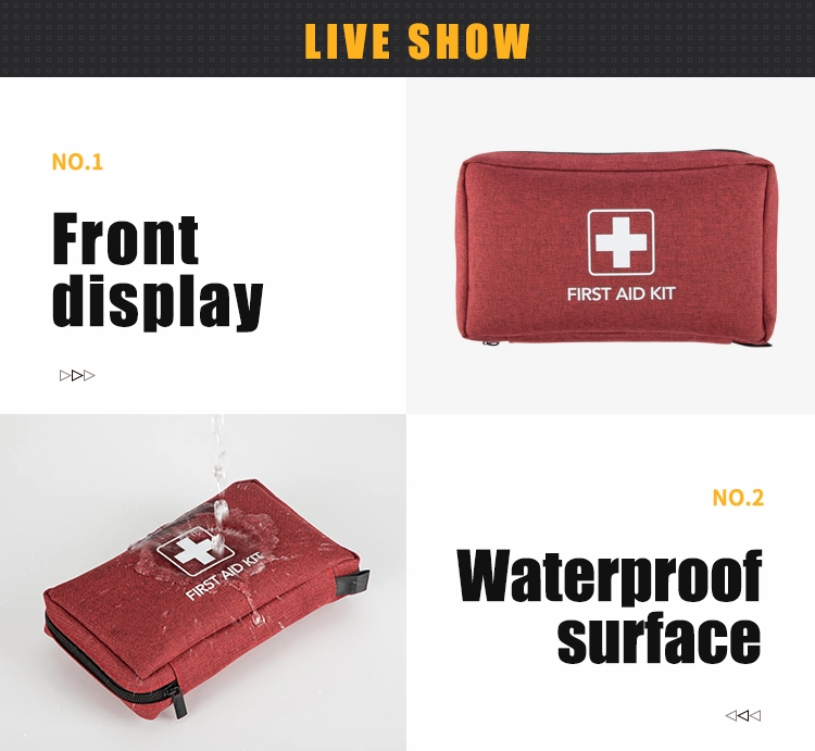 on Sale CE Certificate Medical Portable Outdoor Emergency Bag First Aid Kit for Football Travel Hiking