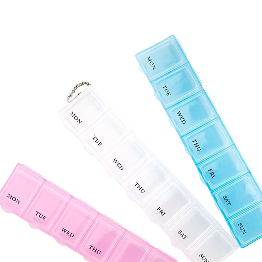 7 Compartment Pill Box Weekly Pill Organizer