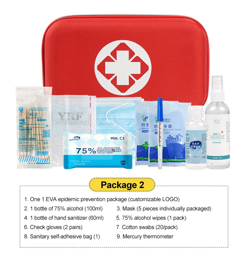 Doctor Medical Bag Small/Medium/Large Red Waterproof Medical First Aid First Aid Kit Set Bag for Various Places Emergency Response Bag